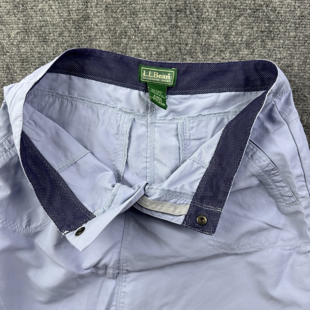L.L.Bean Womens 6 Blue Nylon Hiking Travel Utility Skirt Outdoor Trail Pockets - Picture 9 of 13